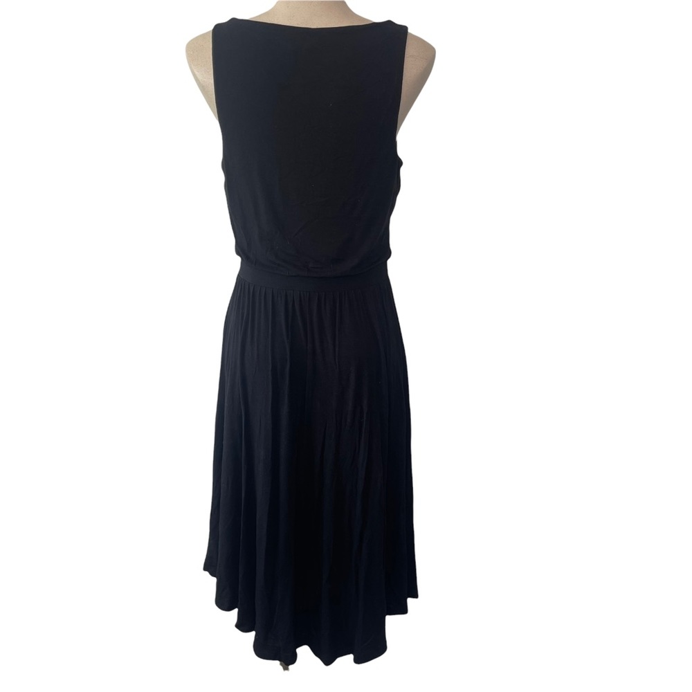Maeve by Anthropologie Black Cowl Neck Midi Dress Small Pre-Owned - Picture 10 of 10